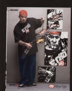 eckofreddurstt5589 Former Limp Bizkit frontman Fred Durst was one of the first endorsers of Ecko footwear.